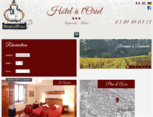 Tablet Screenshot of hotel-oriel.com